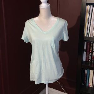 Basic V Neck Short Sleeve Tee